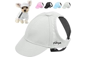 PINKTIE Dog Hat for Small Dogs and Medium Large Dogs, Girl Boy Hats for Dogs, Adjustable Pet Sun Hat Baseball Cap Trucker Hat, Cute Dog Bucket Hat Uv Protection Outdoor All Season Suitable (Small, Beige)