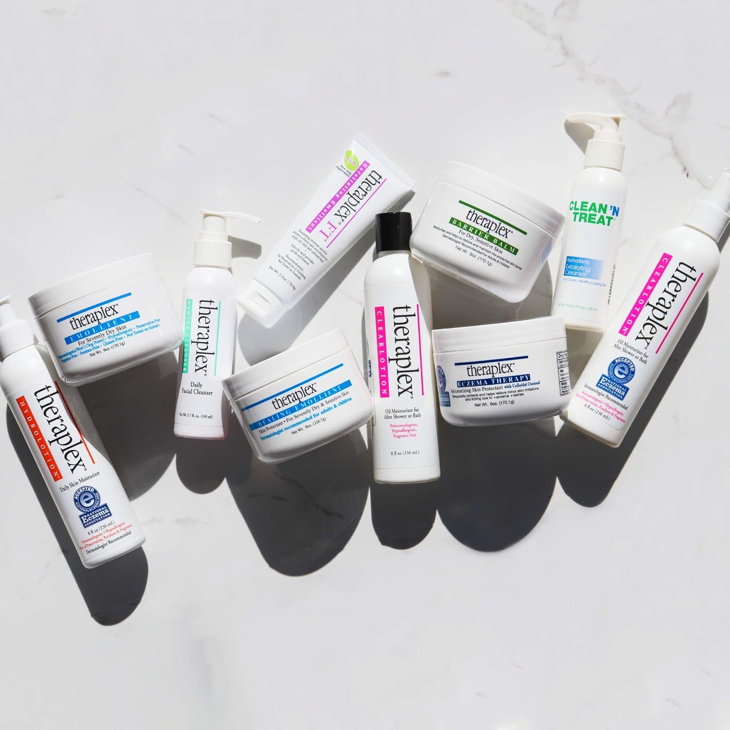 Theraplex Healing Emollient - Long Lasting Skin Barrier Protection for Severe Dry Skin, No Parabens or Preservatives, Noncomedogenic and Hypoallergenic, Dermatologist recommended (8 oz): Health & Personal Care