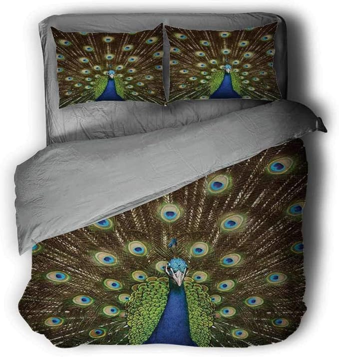 peacock baby bedding