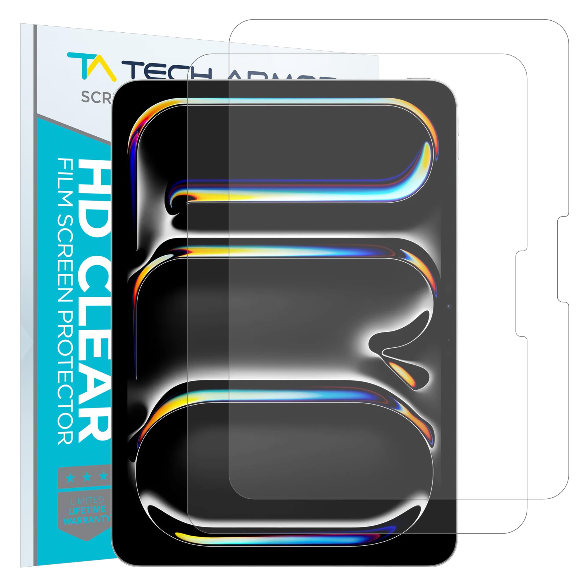 Photo 1 of Tech Armor Matte Anti-Glare Film Screen Protector for iPad 11 (2025) and iPad Pro 11 (2024) - Perfect for Drawing, Writing, and Note-taking like on Paper 2 Pack