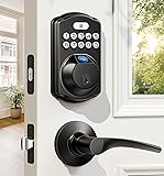 Veise Fingerprint Door Lock with 2 Lever Handles