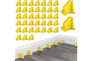 ABuff 40Pcs Flooring Spacers 2 in 1 Laminate Wood Flooring Tools with 1/2" & 1/4" Gaps, Flooring Accessories for Laminate Woo