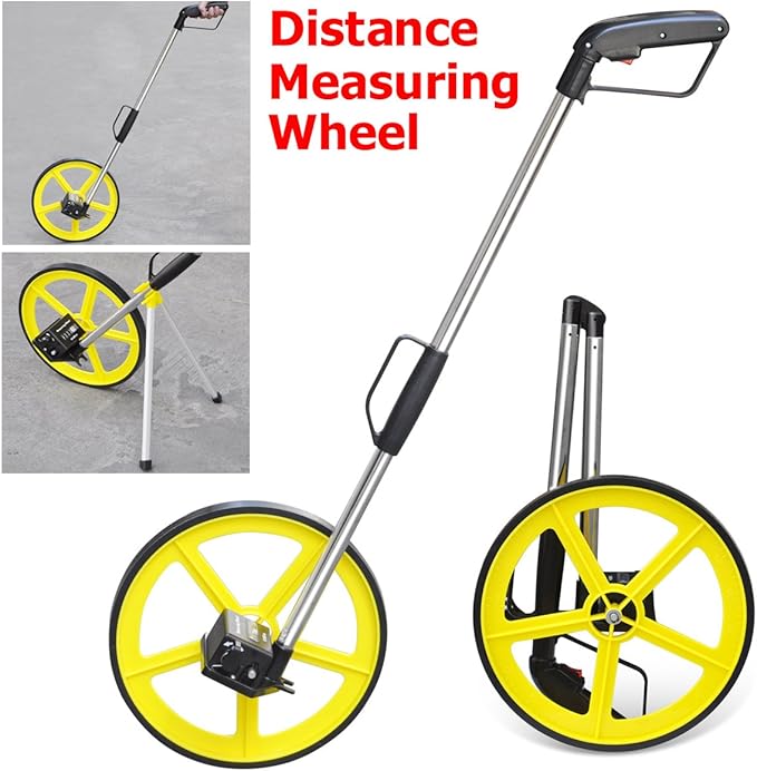 Large Distance Measuring Wheel Folding With Bag & Stand Amazon.co.uk