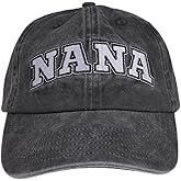 InnoBeta Nana Gifts Cap for Grandma, Funny Adjustable Embroidered Hat Gifts for Birthday, Christmas, Grey