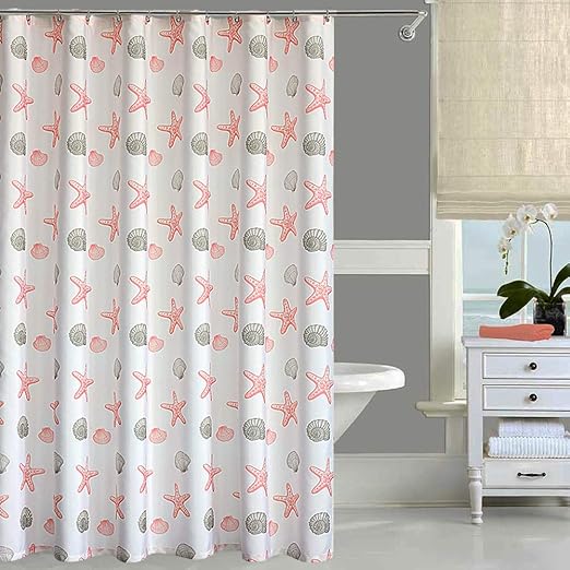 Amazon Com Oremila Bathroom Shower Curtain 72 X 72 Seashell