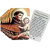 Westmon Works St Anthony Holy Card Patron Saint of Hopeless Causes Prayer Made in the USA, Set of 10