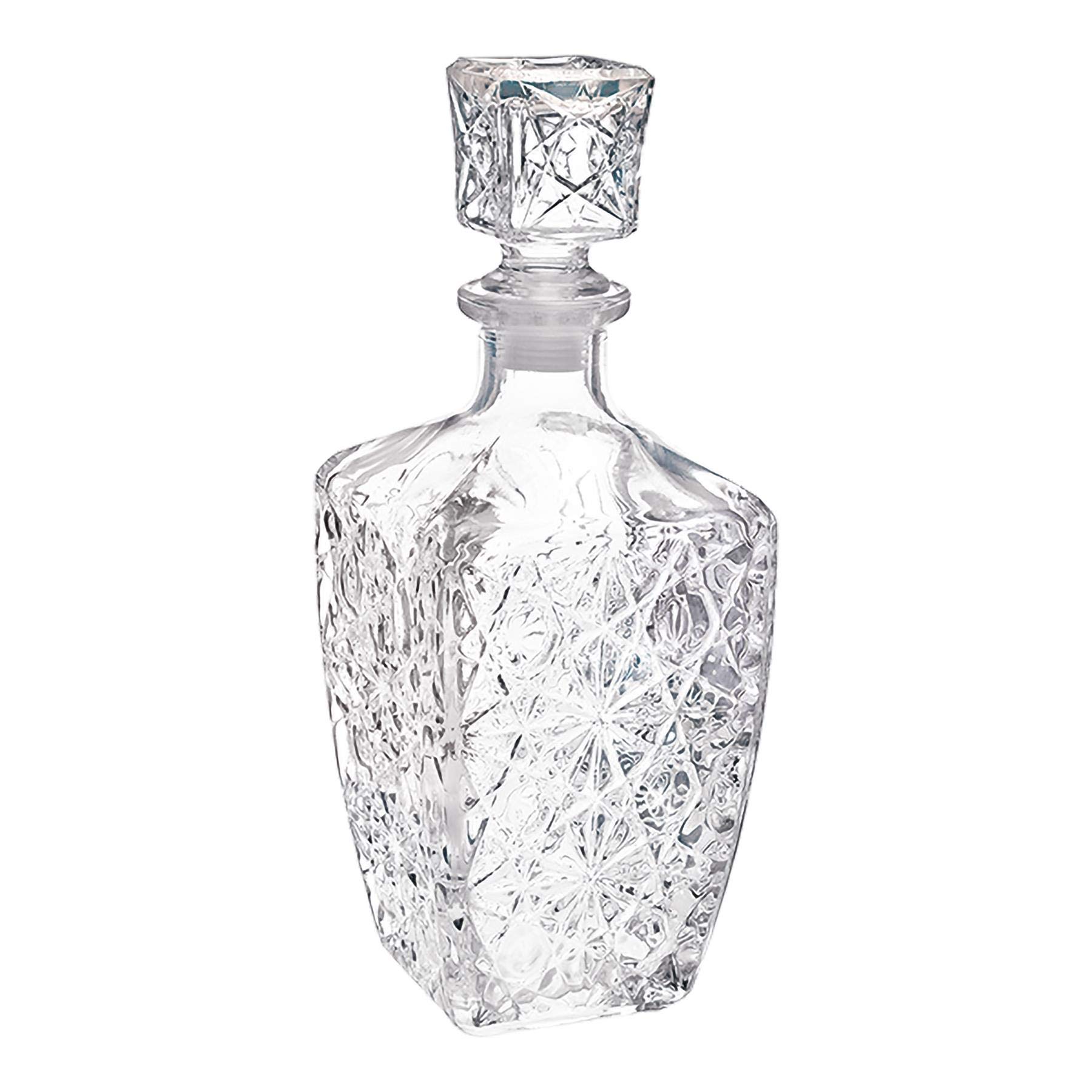 Bormioli Rocco Glass Decanter for Spirits, Dedalo (800ml/28 oz)