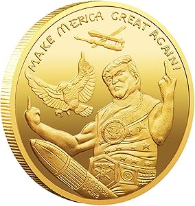 Donald Trump Coin 2020 - Gold Plated Collectible Coin, Protective Case Included - Re-Election Gift, Trump 2020 Make Liberals Cry Again !