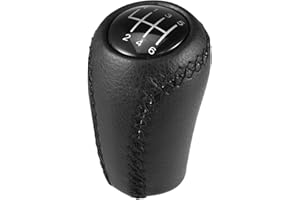 ACROPIX Black 6 Speed Manual Gear Shift Knob Stick Shifter Lever Head Ball for Mazda 3 BK BL 2003-2013 for Mazda 5 CR CW 2005