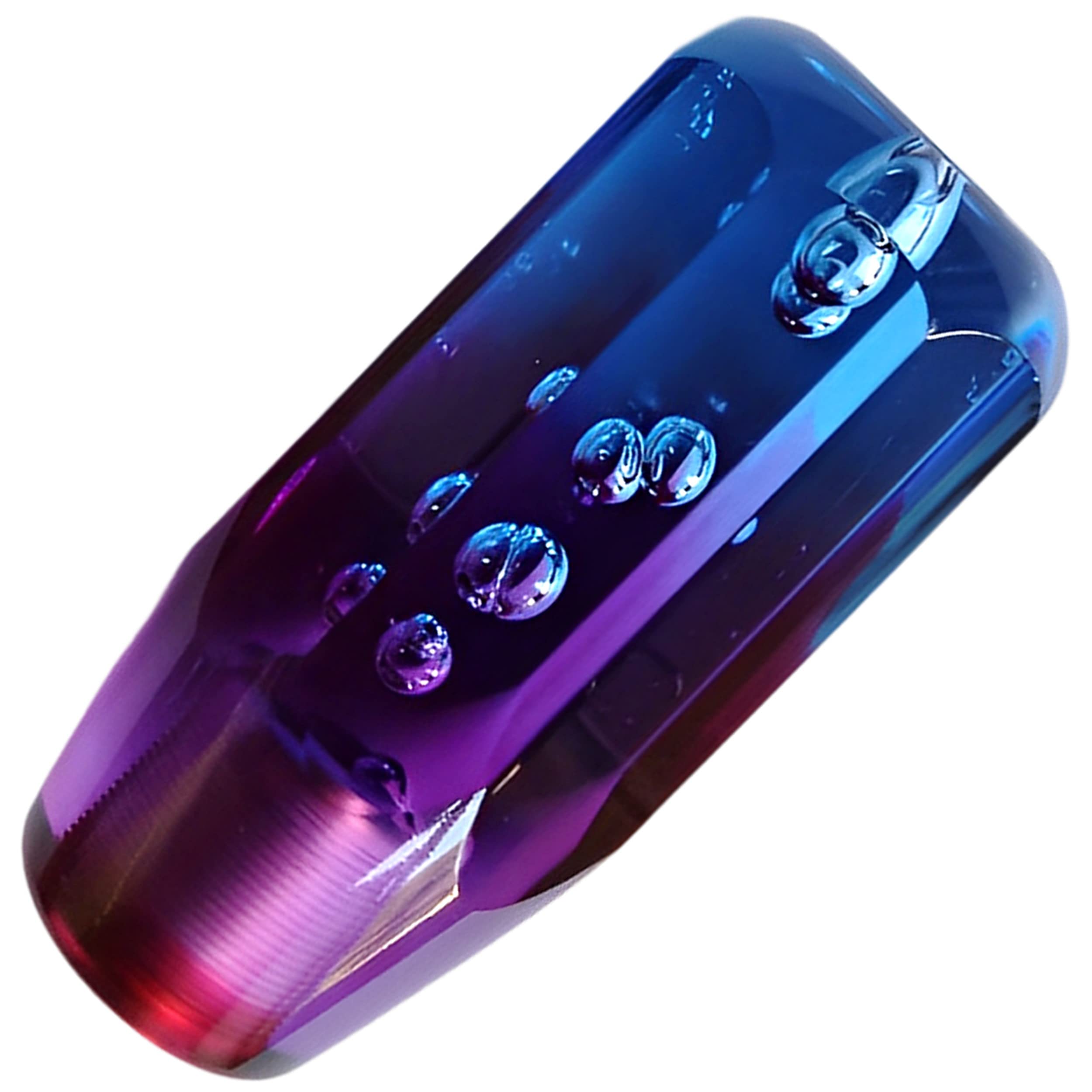 tonra シフトノブ クリスタル スティック 型 アダプター M8 M10 M12 45x100mm 180g アクリル MT AT 車 青 紫の商品画像