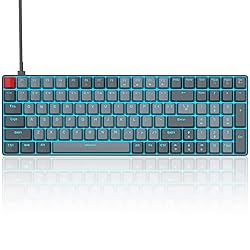 MageGee 100 Keys Mechanical Gaming Keyboard, Red
