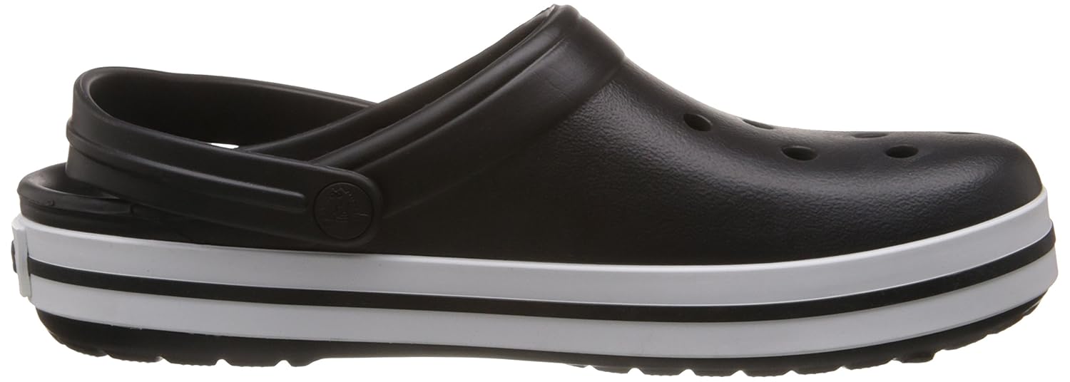 crocs unisex crocband black rubber clogs and mules