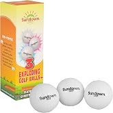 SUNDOWN GOLF Exploding Golf Balls - 3 Pack Prank &amp; Gender Reveal