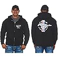 JH DESIGN GROUP Men's Ford Mustang Zip-Up Hoodie with Front & Back Emblems