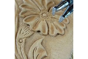 PRO LEATHER CARVERS Fine Checkered Background Stamps, Set of 2, Craft Japan Leather Stamping Tools