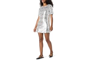 The Drop Women's Reina Sequin T-Shirt Dress