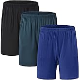 JINSHI Mens Sleeping Stretch Boxer Shorts Ultra-Soft Modal Lounge Pajama Bottoms with Pockets