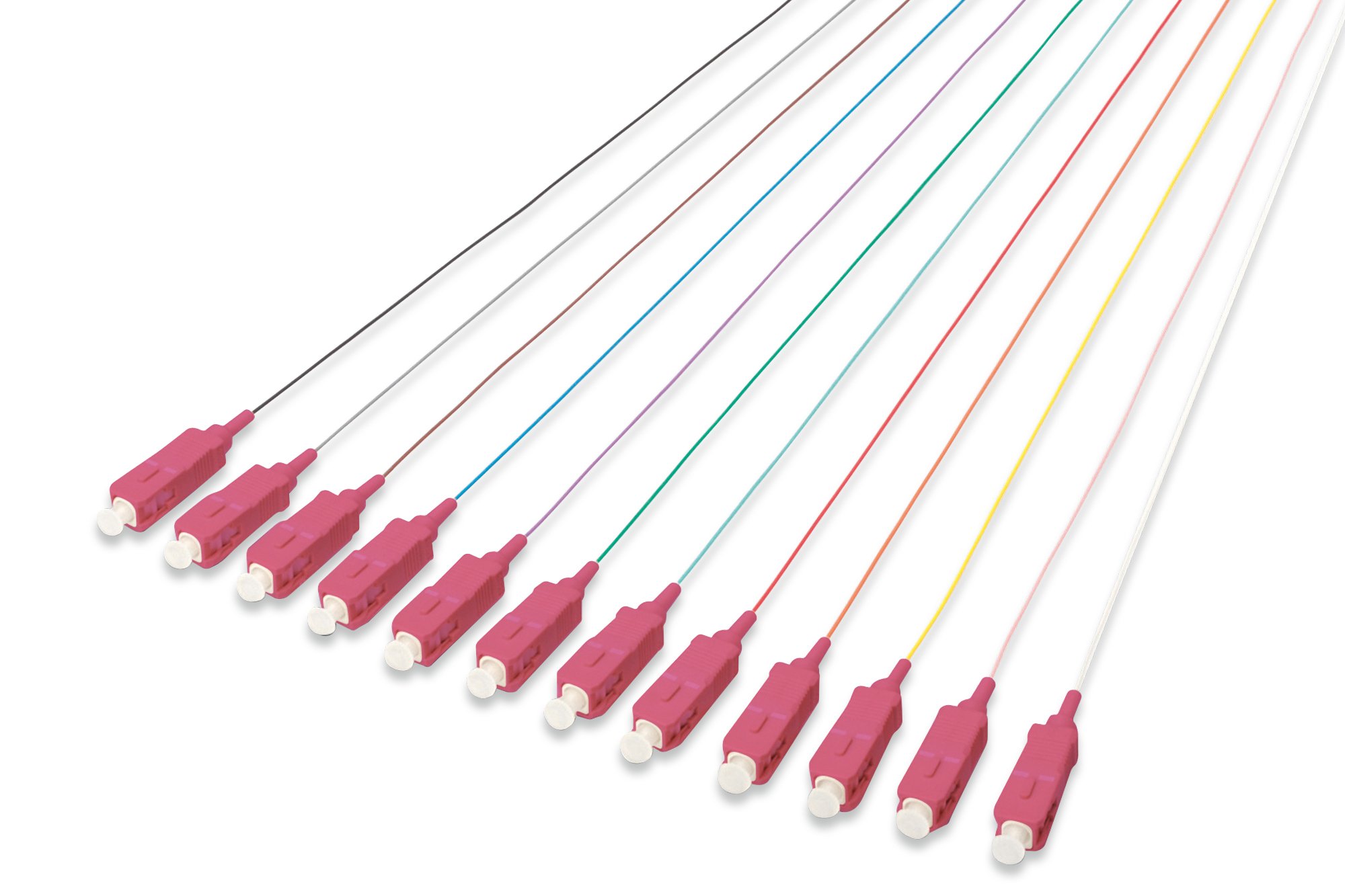 DIGITUS Fully Coloured SC Pigtail Simplex OM4 Wires