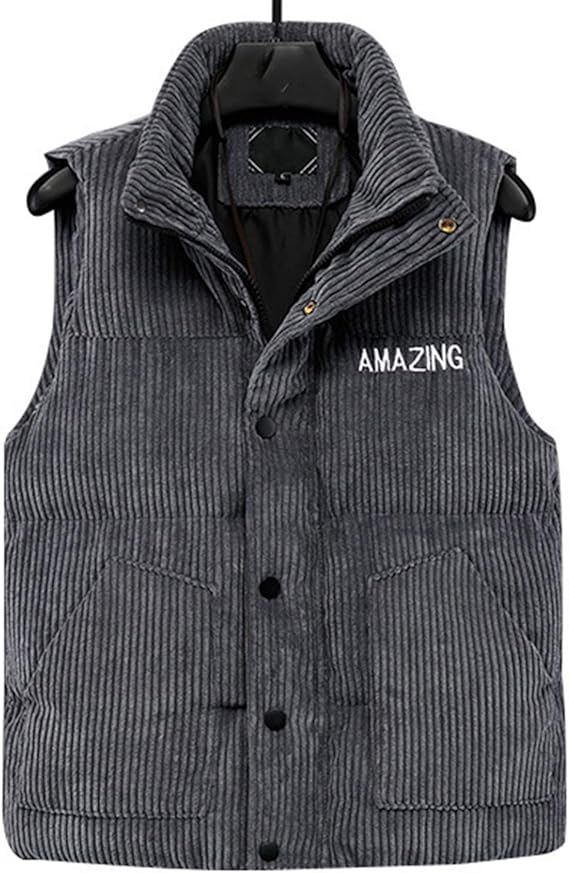Amazon ダウンベスト メンズ 冬 コールテン 中綿ベスト 超軽量 防寒 保温性 トップス 袖なし 襟付き 厚手 防風 ショート丈 ビジネス チョッキ レイヤード カジュアル 紳士 男性用 アウター 大きいサイズ 日常使い M 4xl展開 ベスト 通販