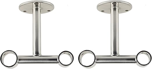 Amazon Com Urbanest Set Of 2 Double Ceiling Brackets For Curtain