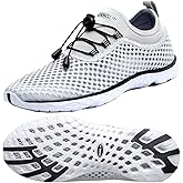 Zhuanglin Men's Quick Drying Aqua Water Shoes,3-Second Drainage & All-Terrain for Swimming,Hiking,Yoga