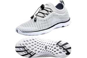 Zhuanglin Women's Quick Drying Aqua Water Shoes,3-Second Drainage & All-Terrain for Swimming,Hiking,Yoga