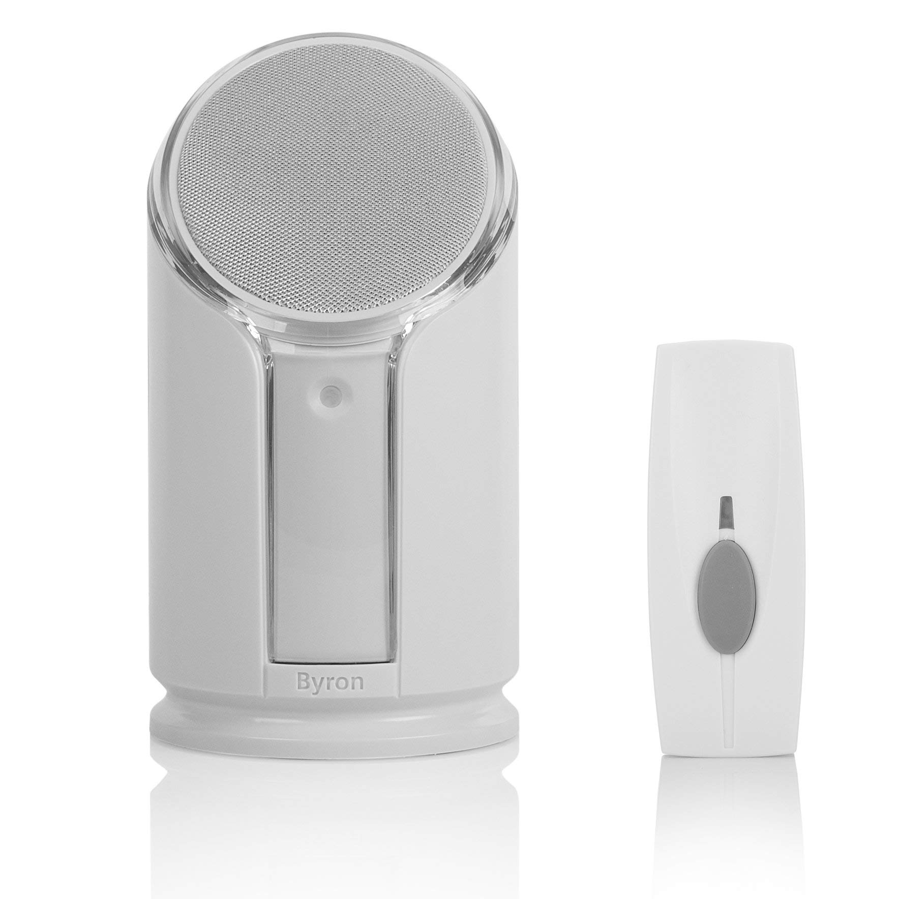 Byron Sentry BY301 100m Extra Loud Wireless Portable Door Chime Kit with Optional Strobe Alert and 8 Sounds Multi-Colour