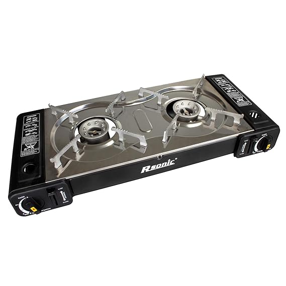 RSonic R-Sonic tragbarer Doppel Gaskocher