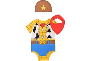 Disney Baby Bodysuit with Hat: Toy Story, Pooh, Incredibles, Monsters & Mickey