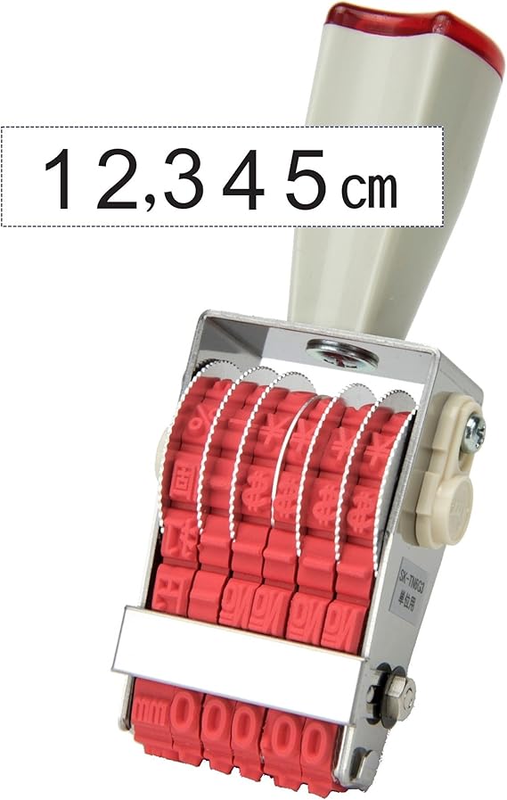 Rotating Rubber Numbering Stamp, Design of Various Units 6 bands and 14 rows