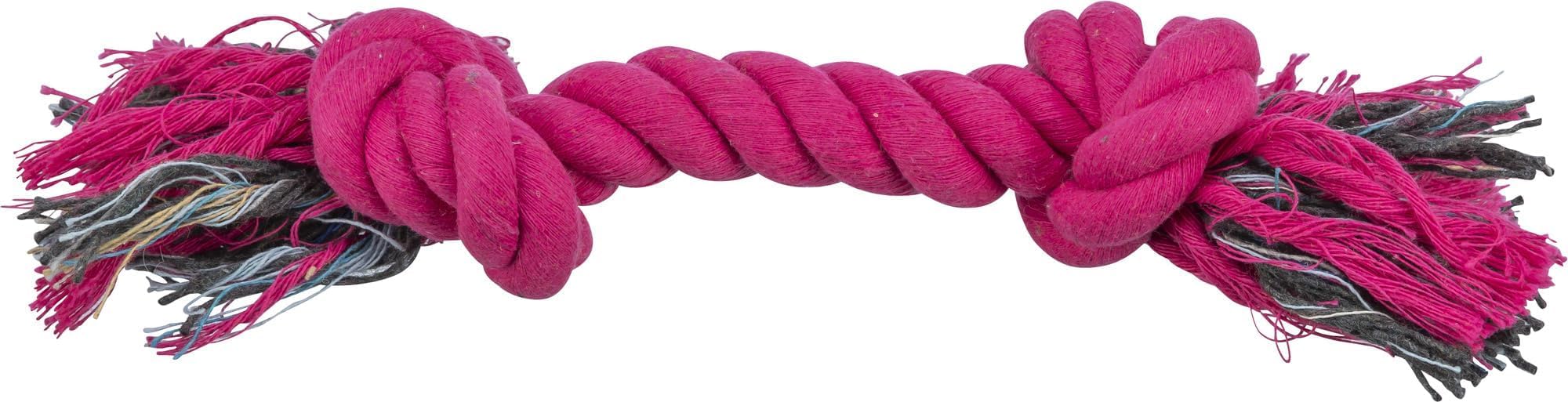 TRIXIE play rope 26 cm in pink - for dogs - cotton/polyester - 3272