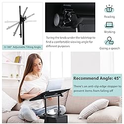 Tangkula Mobile Laptop Podium, Height Adjustable