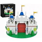 Heqbobto Medieval Castle Building Blocks Set with 12 Knights Figures | 468 PCS Home Decor Collectible Building Kit,Compatible with Lego House,Christmas Birthday Gift for Children Ages 6+