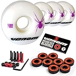 Roue de skate Venom avec roulement et vis de montage