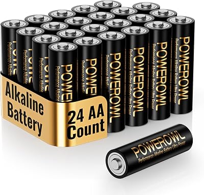 POWEROWL AA Batteries 24 Pack Alkaline 1.5v High-Capacity Long Lasting Double A