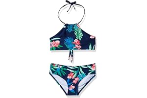 Kanu Surf Girls' Mahina UPF 50+ Beach Sport Halter Bikini 2-Piece Swimsuit