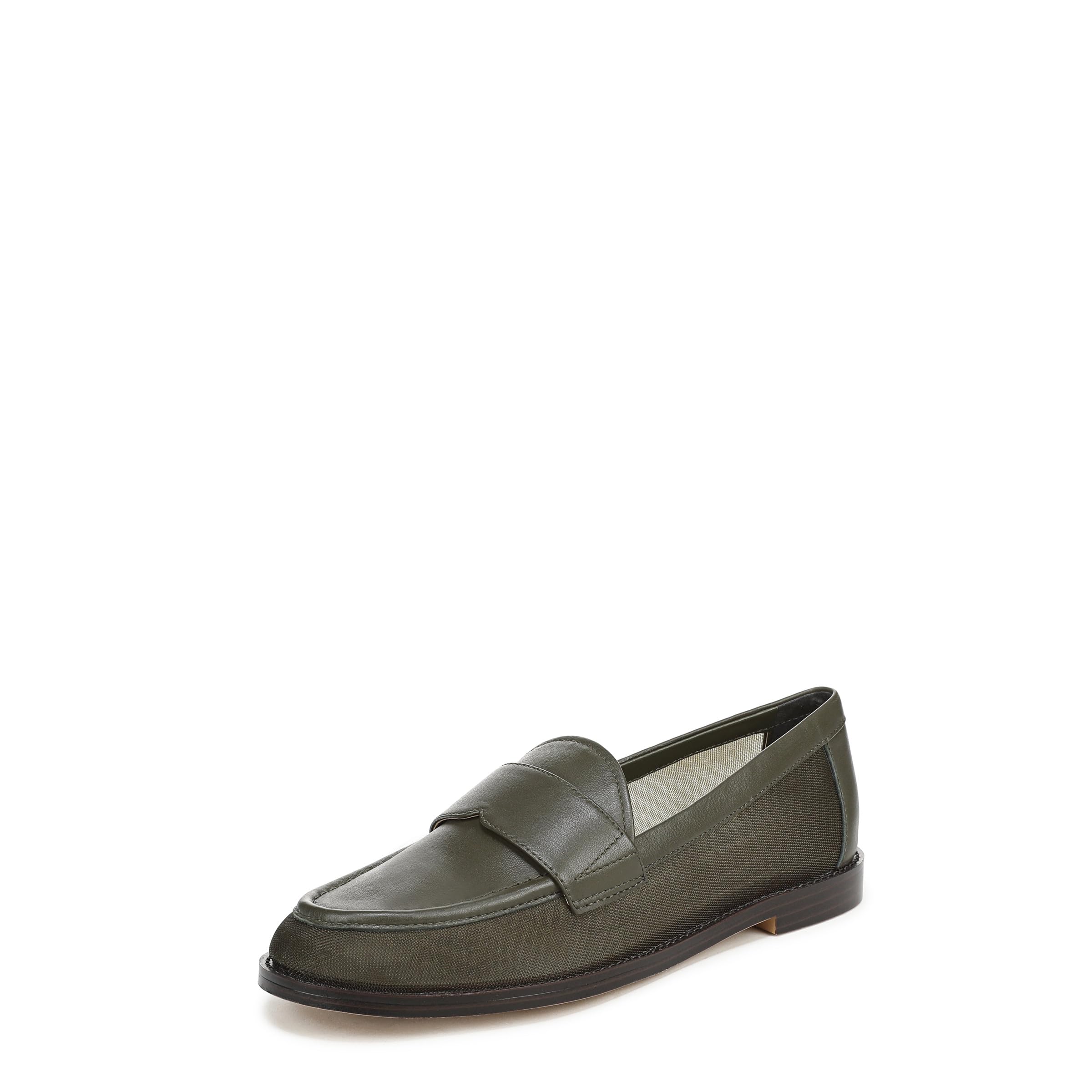 Franco Sarto Women’s Stellan Loafer Olive Green Suede/Mesh 7 M