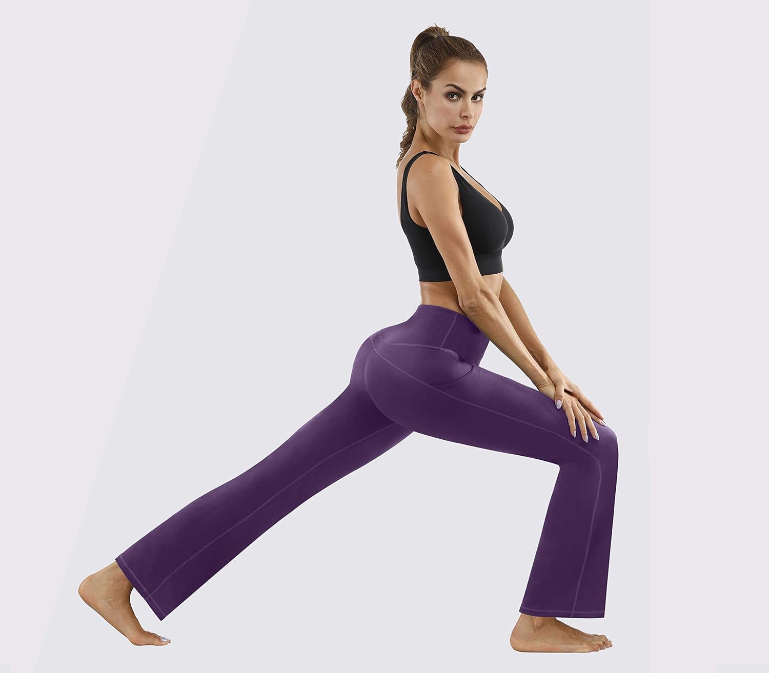 plus size bootleg yoga pants