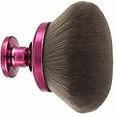 NUANJUYU Extra Large Kabuki Brush - 90mm Wide Head for Flawless Face & Body Makeup, Self Tanner, Sunscreen. Even Application with Liquids/Creams. Wet & Dry Use - Purple