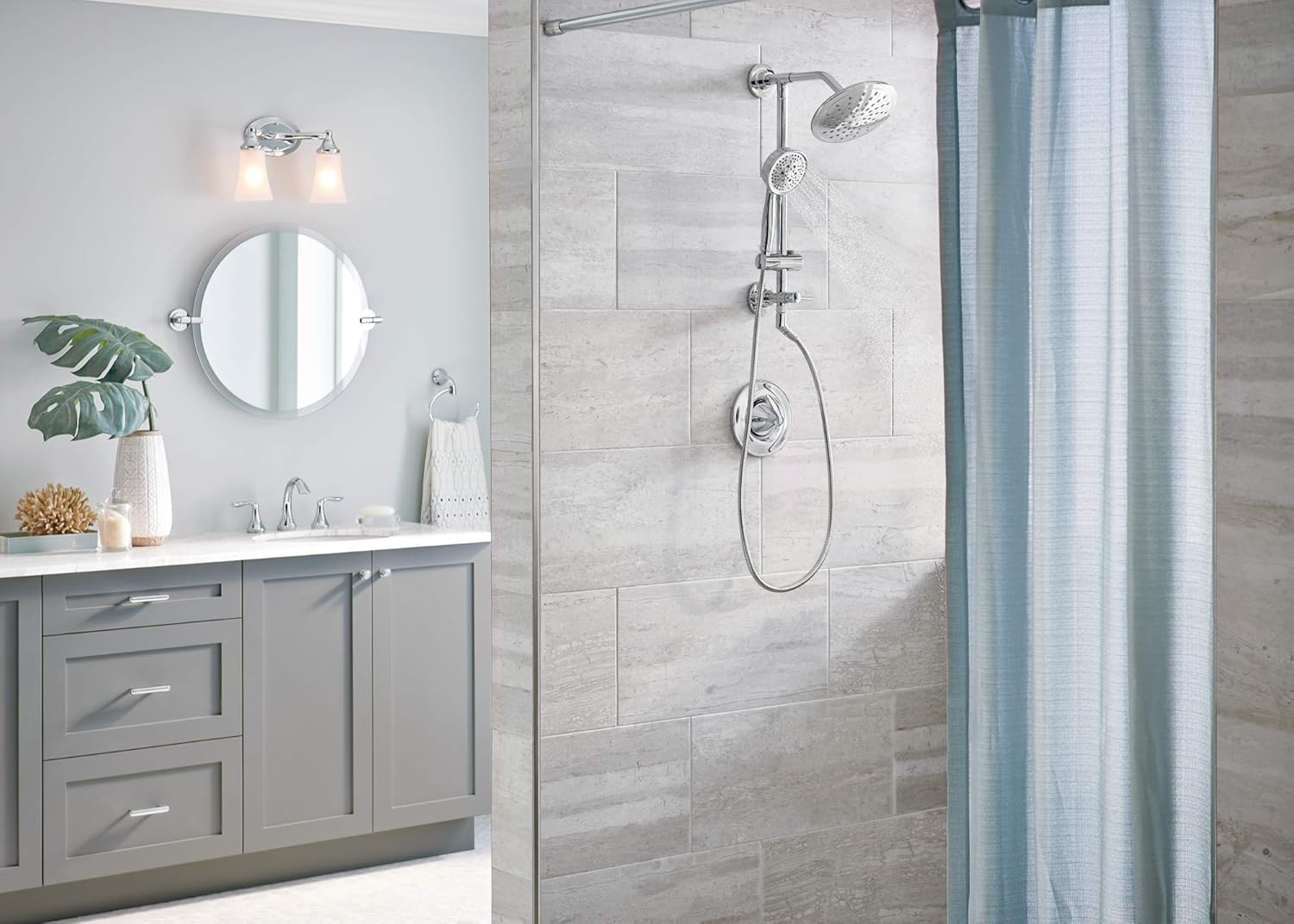 Moen YB2886BN Eva Bathroom Single Post Hand Towel Ring, Brushed Nickel - Towel Rings For Bathroom Brushed Nickel - 