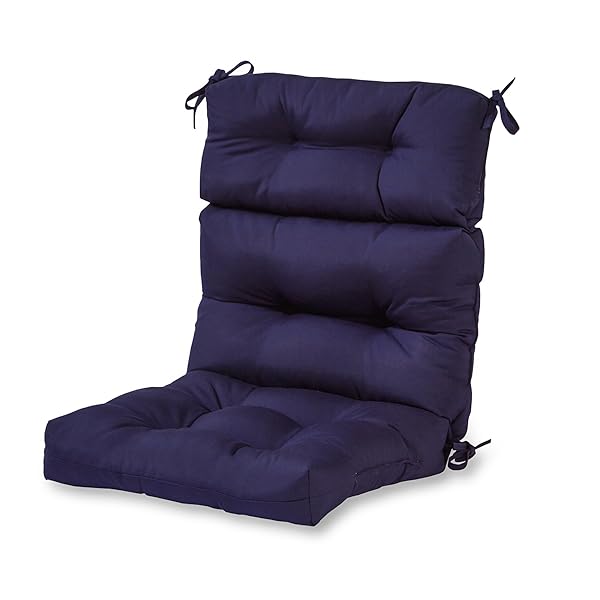 GREENDALE HOME FASHIONS OUTDOOR HIGH BACK CHAIR CUSHION,...