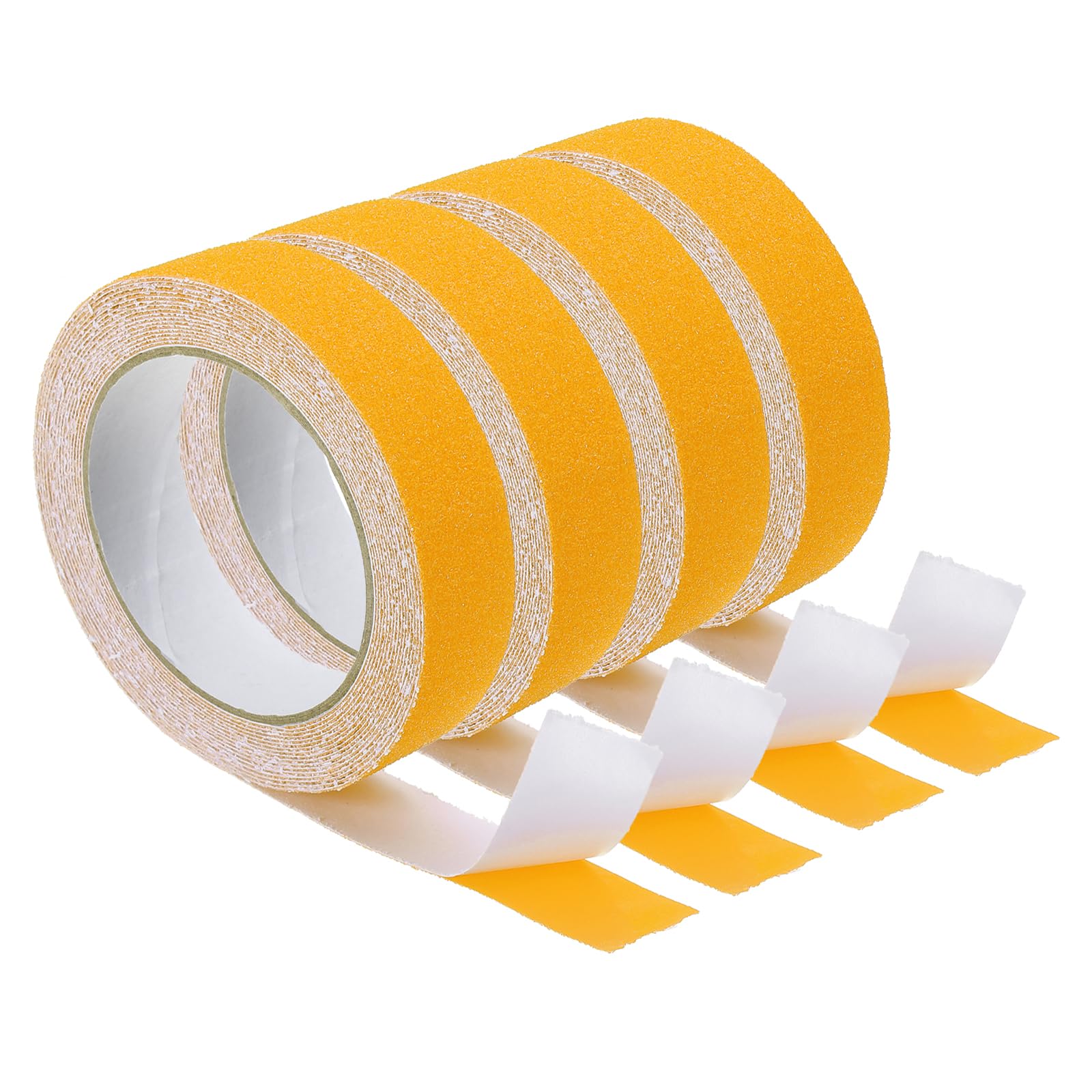 PATIKIL 1 Inch x 16 Ft Anti Slip Traction Tape, 4 Pack Non-Slip Grip Tape Non Skid Tread Safety Tape for Stairs Steps Scooter Deck, Yellow