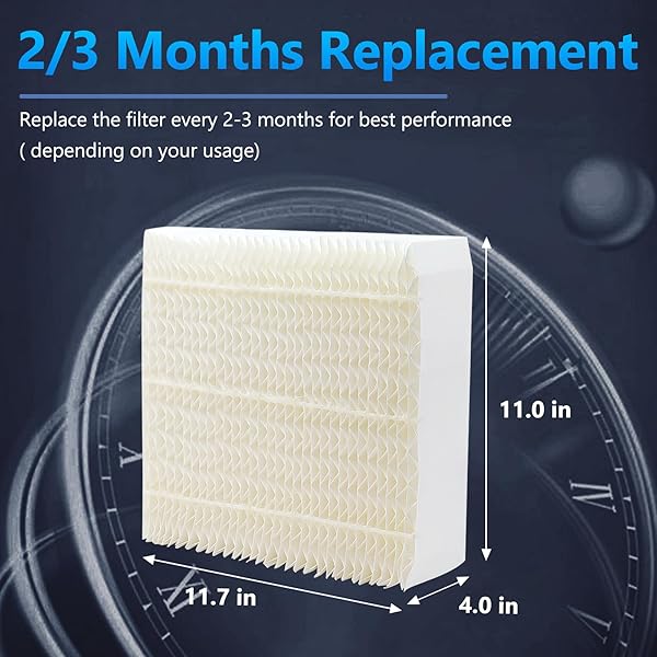 FUNMIT 1043 SUPER HUMIDIFIER WICK FILTER (2 PACK) REPLACEMENT FOR ESSICK AIR AIRCARE EP9500, EP9700, EP9800, EP9R500, EP9R800, 821000, 826000, 826800, 831000 BEMIS SPACE SAVER 800 8000 HUMIDIFIERS