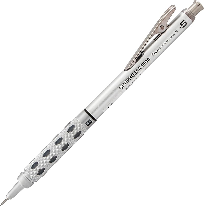 Pentel GraphGear 1000 Mechanical Pencil 0.3mm Brushed Steel