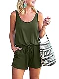 ANRABESS Womens Rompers Casual Dressy Sleeveless