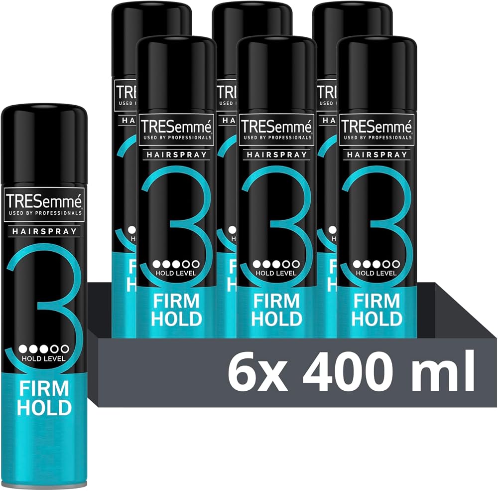 TRESemmé Firm Hold Hairspray 24h Frizz Control 6x400 ml Lightweight Finish