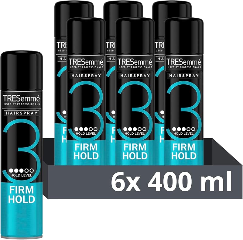 TRESemmé Firm Hold Hairspray 24h Frizz Control 6x400 ml Lightweight Finish
