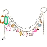 QTMY Cute Doughnut Cat Chain Bag Charms for Handbag Purse Backpack Accessories for Bogg Bag Keychain,673