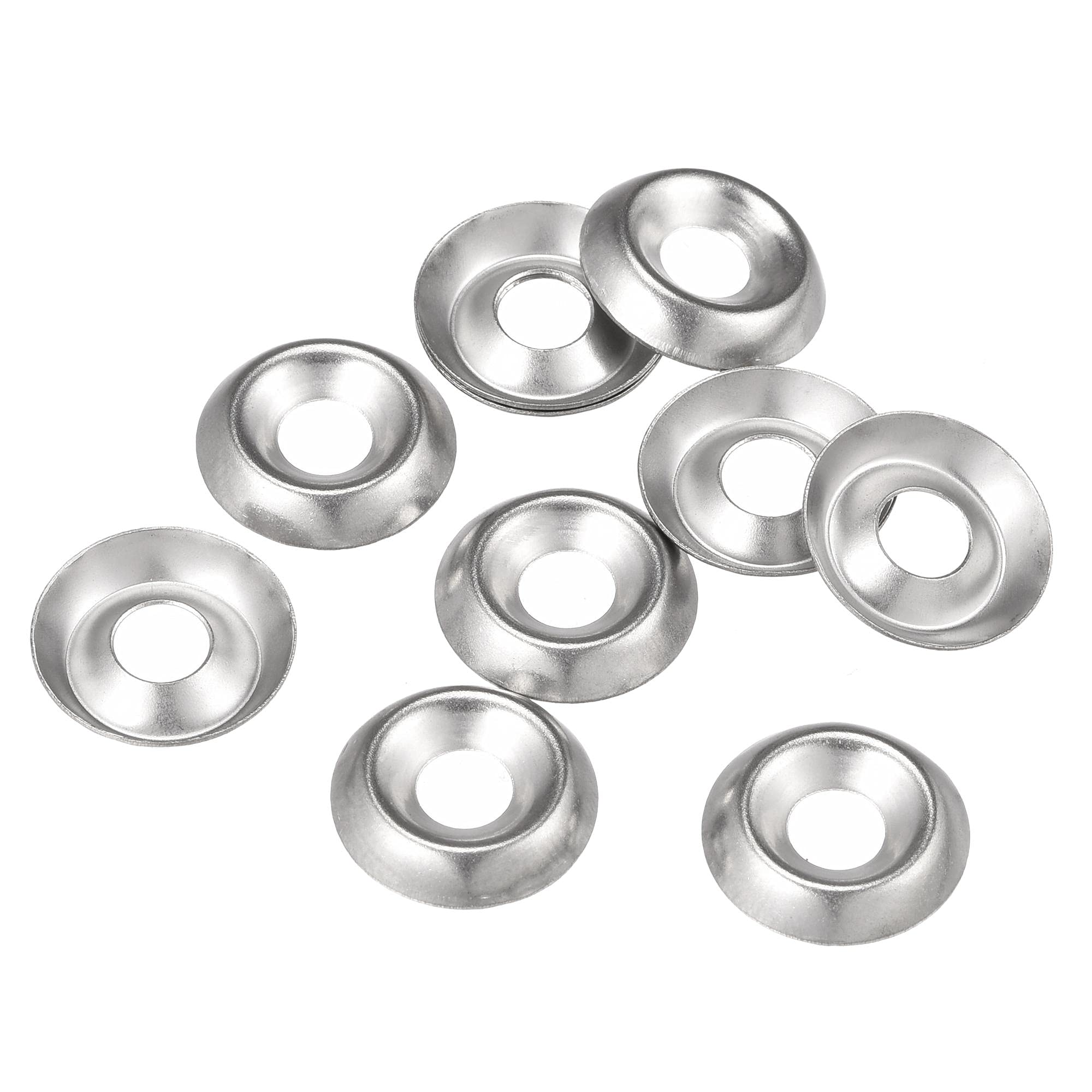 sourcing map #8 304 Stainless Steel Cup Washer Countersunk for Screw Bolt 150pcs