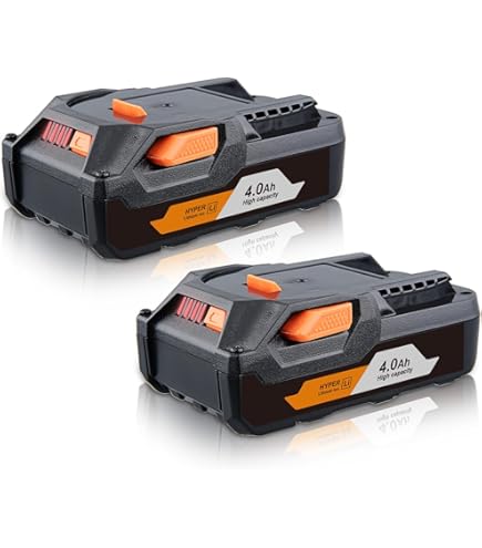 2-Pack RIDGID 18V Battery Replacement - 6.0Ah Lithium Ion For Cordless Tools